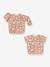 Meegroeislabbetje met mouwen 2-in-1 BEABA Playful beige+rouge+saliegroen - vertbaudet enfant 