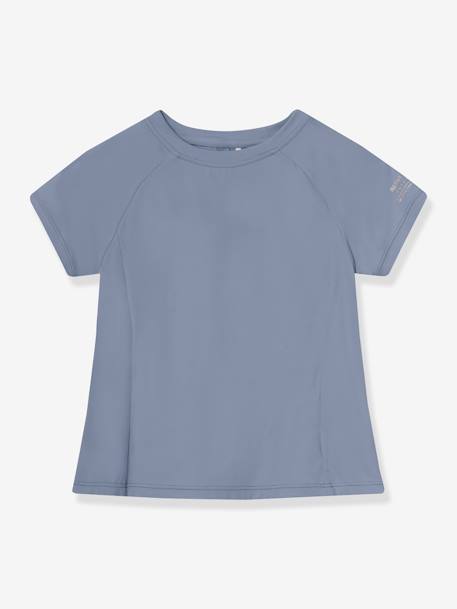 Praktisch T-shirt met verkoelend effect MATLOIS MINI A TURE grijsblauw+leiblauw+lila - vertbaudet enfant 