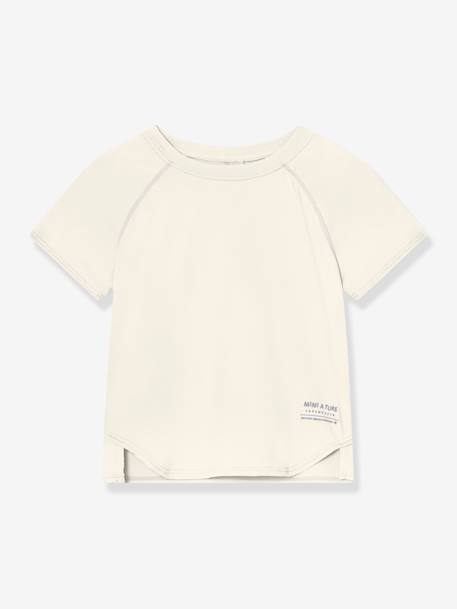 Praktisch T-shirt met verkoelend effect MATBJERGI MINI A TURE bleekblauw+ecru+pastelgeel - vertbaudet enfant 