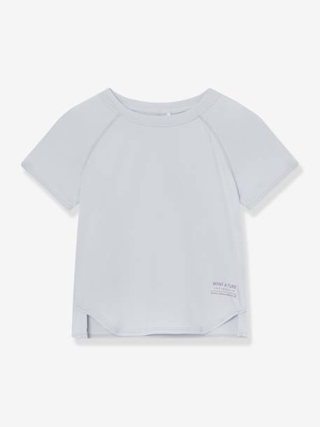 Praktisch T-shirt met verkoelend effect MATBJERGI MINI A TURE bleekblauw+ecru+pastelgeel - vertbaudet enfant 