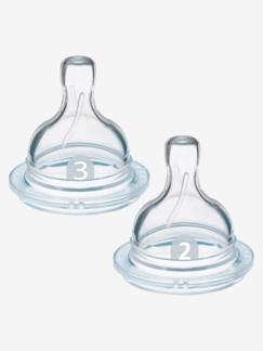 Verzorging-Baby eet en drinkt-Set van 2 Philips AVENT spenen voor fles met brede hals