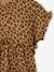 Meisjesblouse met print van katoengaas beige+grijsblauw - vertbaudet enfant 