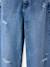 Meisjesjeans met destroyed effect JONEN lichtblauw+middenblauw - vertbaudet enfant 