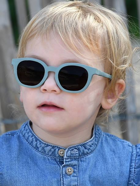 Bril 2-4 jaar SQUARE Bright BEABA bruin, bedrukt+groen - vertbaudet enfant 