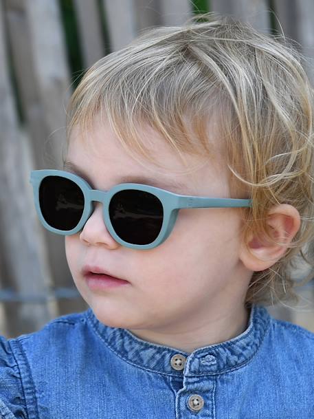 Bril 2-4 jaar SQUARE Bright BEABA bruin, bedrukt+groen - vertbaudet enfant 