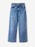 Meisjesjeans met destroyed effect JONEN lichtblauw+middenblauw - vertbaudet enfant 