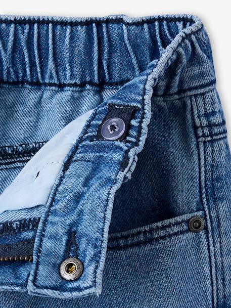 Denim loose battle jongensbroek denimgrijs+gebleekt denim - vertbaudet enfant 