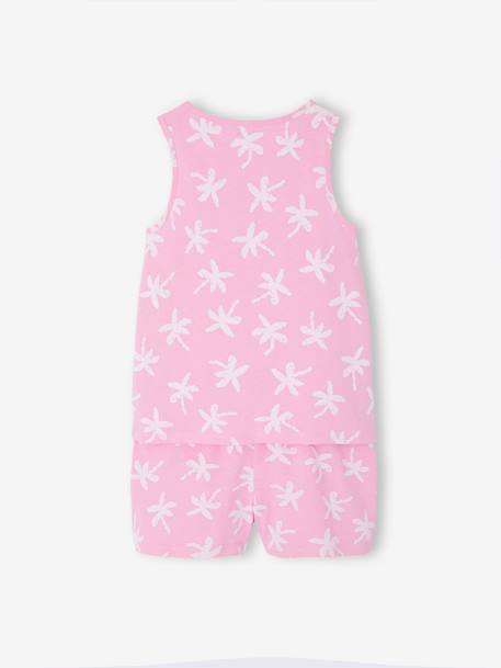 Set van 2 surf pyjamabroeken voor meisjes rozen - vertbaudet enfant 