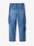 Denim loose battle jongensbroek denimgrijs+gebleekt denim - vertbaudet enfant 
