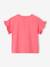 Babyshirt met ruches aan de mouwen en fruitmotief snoepjesroze - vertbaudet enfant 