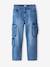 Denim loose battle jongensbroek denimgrijs+gebleekt denim - vertbaudet enfant 