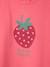 Babyshirt met ruches aan de mouwen en fruitmotief snoepjesroze - vertbaudet enfant 