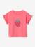 Babyshirt met ruches aan de mouwen en fruitmotief snoepjesroze - vertbaudet enfant 