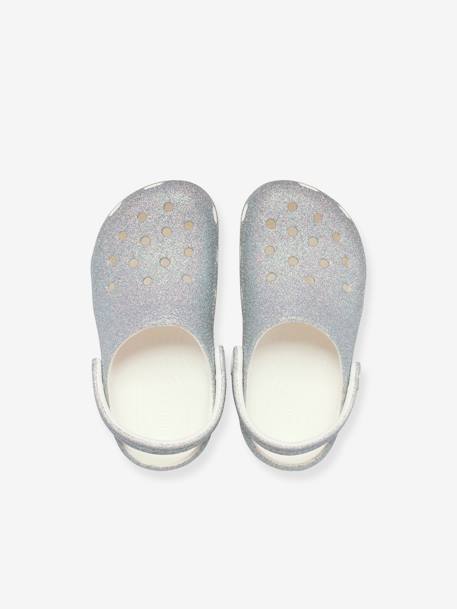 Baby Crocs Classic Iridescent Glitte rozen+wit - vertbaudet enfant 