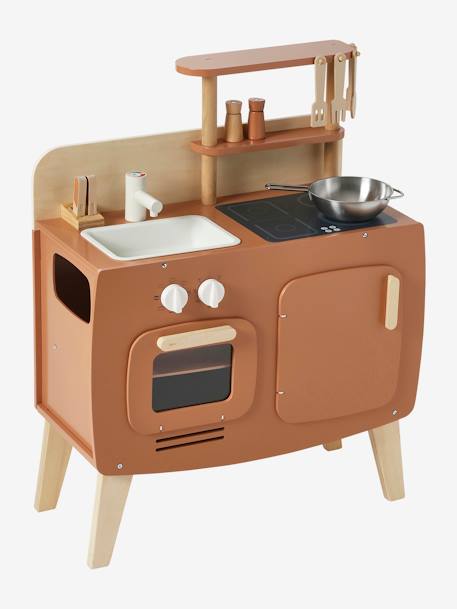 Houten design keukentje karamel+wit - vertbaudet enfant 