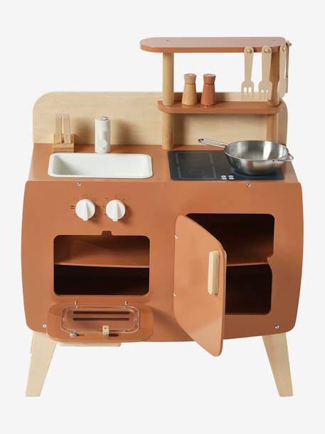 Houten design keukentje karamel+wit - vertbaudet enfant 