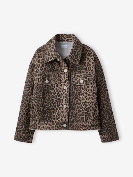 Oversized luipaardjas JONEN beige - vertbaudet enfant 