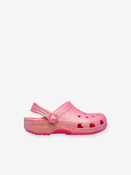 Baby Crocs Classic Iridescent Glitte rozen+wit - vertbaudet enfant 