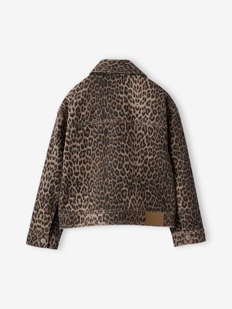 Oversized luipaardjas JONEN beige - vertbaudet enfant 