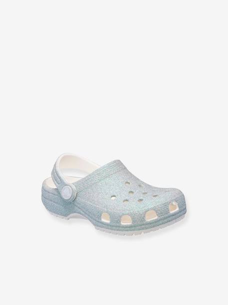 Baby Crocs Classic Iridescent Glitte rozen+wit - vertbaudet enfant 