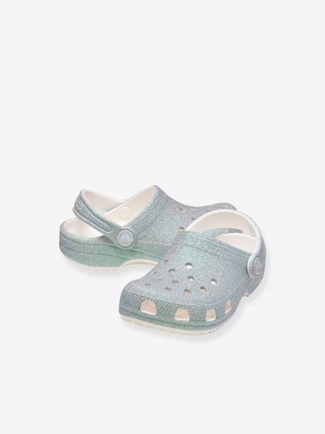 Baby Crocs Classic Iridescent Glitte rozen+wit - vertbaudet enfant 