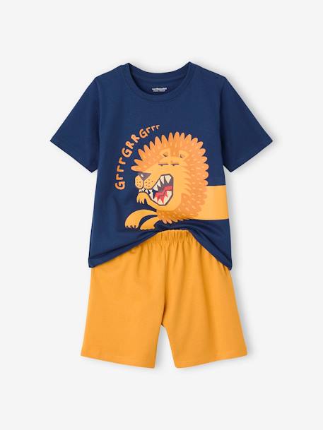 Set van 2 pyjamashorts met dieren voor jongens meerkleurig - vertbaudet enfant 