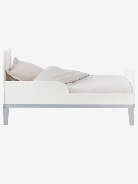 Evolutief bed kinderen WOLKENLIJN Wit / grijs - vertbaudet enfant 