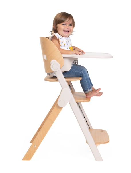 CHICCO Meraviglia Fossil hoge kinderstoel hout - vertbaudet enfant 