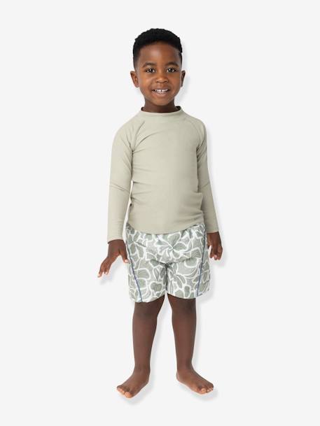Zwemshort met print voor jongens MATMAKI MINI A TURE groen, bedrukt - vertbaudet enfant 
