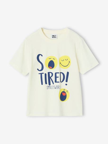 Pyjashort Smiley World® so tired chambrayblauw - vertbaudet enfant 