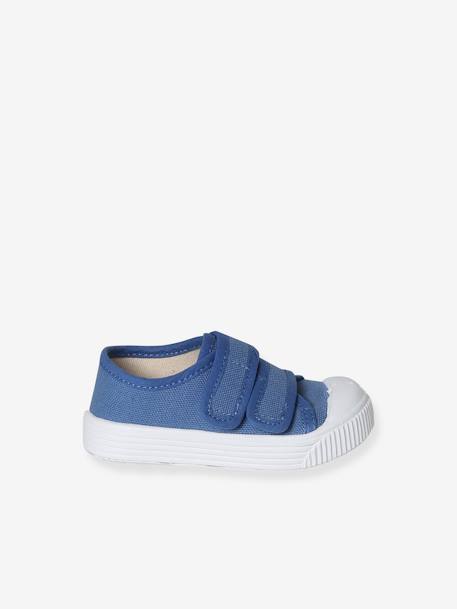 Babysneakers met klittenband - Gemaakt in Frankrijk indigoblauw - vertbaudet enfant 