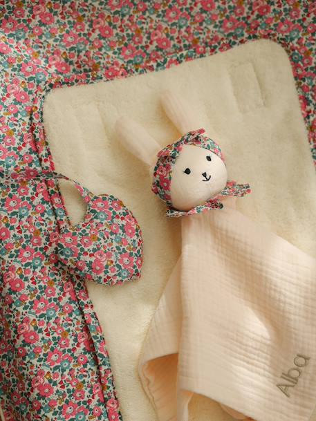 Personaliseerbare matrashoes voor aankleedkussen in Liberty ENVIE DE FRAISE lichtroze - vertbaudet enfant 
