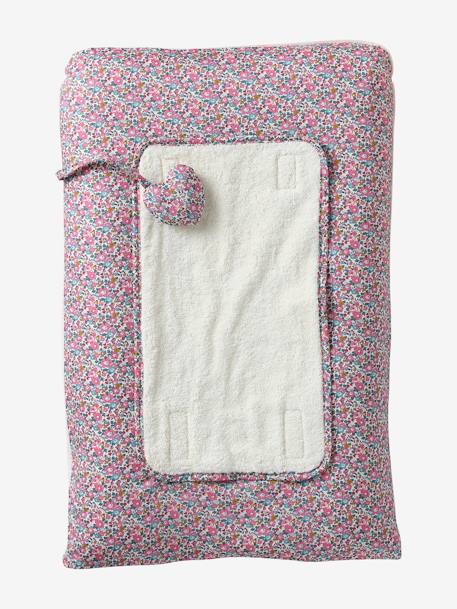 Personaliseerbare matrashoes voor aankleedkussen in Liberty ENVIE DE FRAISE lichtroze - vertbaudet enfant 