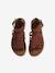 Spartaanse leren sandalen voor kinderen, kleuterschoolcollectie bruin - vertbaudet enfant 