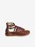 Spartaanse leren sandalen voor kinderen, kleuterschoolcollectie bruin - vertbaudet enfant 