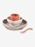 Serviesset 4 items silicone BEABA blauw+EUCALYPTUS+GEEL+terracotta - vertbaudet enfant 