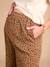 Zwangerschapsbroek met luipaardprint in katoenen mousseline ENVIE DE FRAISE beige - vertbaudet enfant 