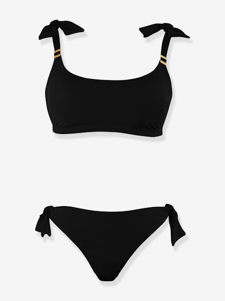 Zwangerschapsbikini Poto-Vecchio CACHE COEUR zwart - vertbaudet enfant 