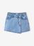 Asymmetrische jeansrok voor meisjes JONEN lichtblauw - vertbaudet enfant 