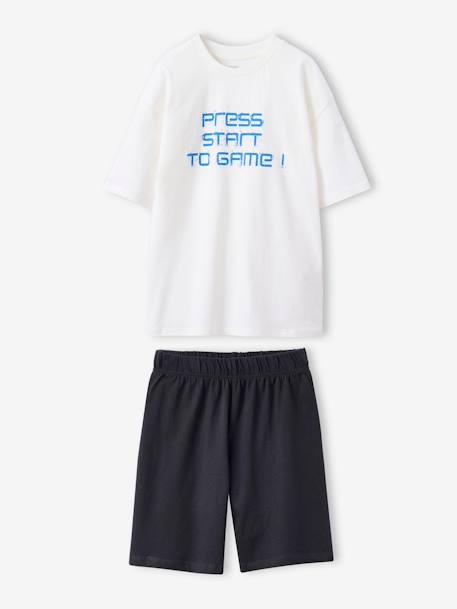 Set van 2 pyjamabroeken 'gamer' JONEN antraciet - vertbaudet enfant 