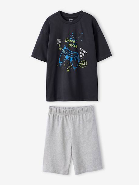 Set van 2 pyjamabroeken 'gamer' JONEN antraciet - vertbaudet enfant 