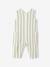 Gestripte katoenen baby romper groen, gestreept - vertbaudet enfant 