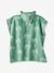 Gepersonaliseerde bad-/strandponcho voor kinderen, met gerecycled katoen blauw, geruit+lila+mintgroen - vertbaudet enfant 