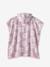 Gepersonaliseerde bad-/strandponcho voor kinderen, met gerecycled katoen blauw, geruit+lila+mintgroen - vertbaudet enfant 