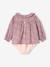 2-delige geboorteset: Liberty blouse en bloomer ENVIE DE FRAISE ecru - vertbaudet enfant 