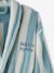 Gestreepte badjas voor volwassenen TRANSAT familie-capsulecollectie, personaliseerbaar, met gerecycled katoen blauw, gestreept+groen, gestreept+roze, gestreept - vertbaudet enfant 