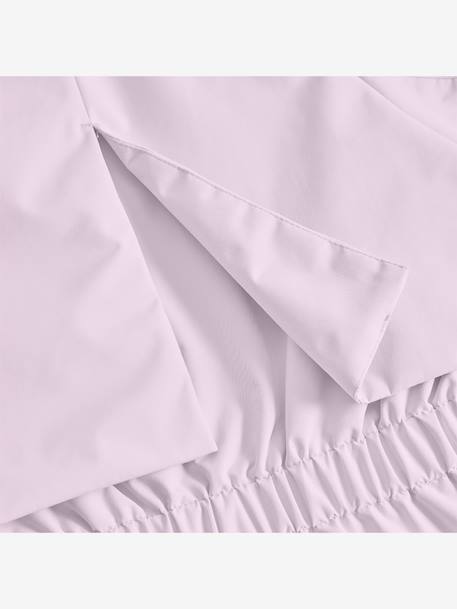 Waterdichte meisjesjas voor het tussenseizoen met fleecevoering MATALGEA MINI A TURE roze (poederkleur)+rozenhout+saliegroen - vertbaudet enfant 