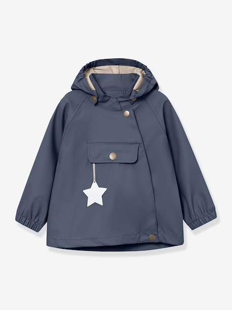 Kinderset: regenjas & waterdichte broek MATWAINIS donkerblauw+groen - vertbaudet enfant 