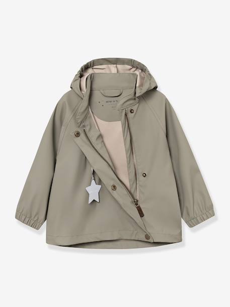 Kinderset: regenjas & waterdichte broek MATWAINIS donkerblauw+groen - vertbaudet enfant 
