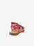 Leren sandalen voor meisjes LORE FLOWERS FRODDO blauw+donkerblauw+goud+goudroze+lavendel+rood+rouge+terracottategel - vertbaudet enfant 